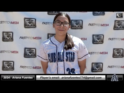 2024 Ariana Fuentes 3.5 GPA Pitcher Softball Skills Video - Club All Star