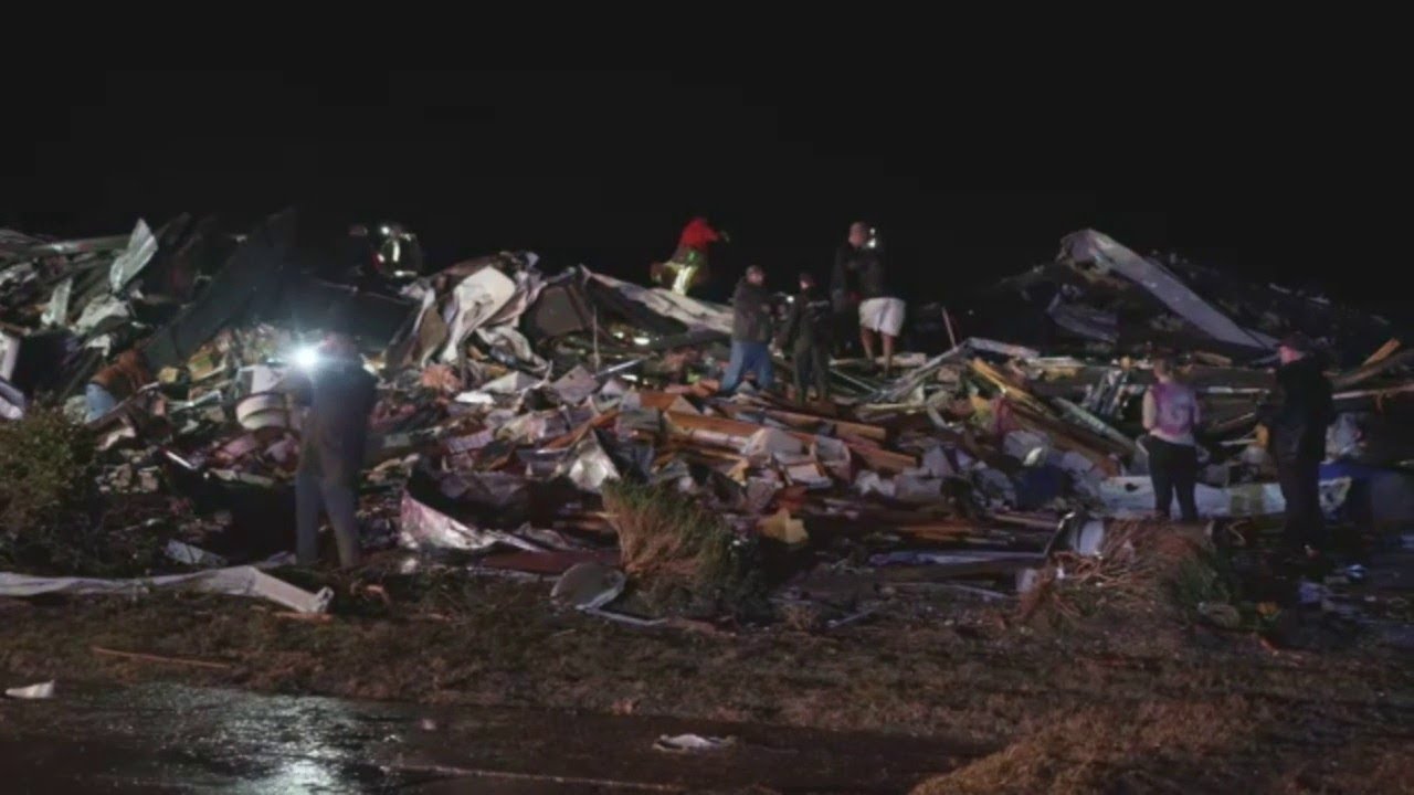 Catastrophic Damage Seen Across Mayfield, Kentucky From Tornado