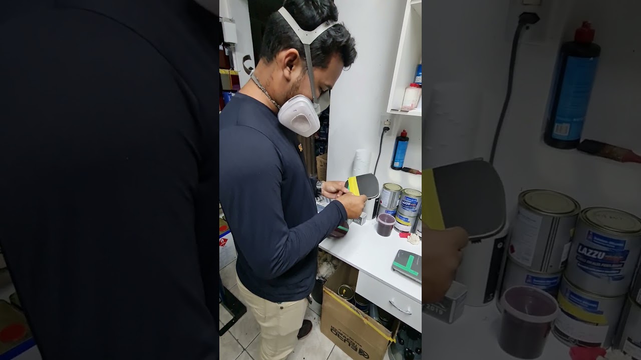 Etapas da produção da tinta automotiva