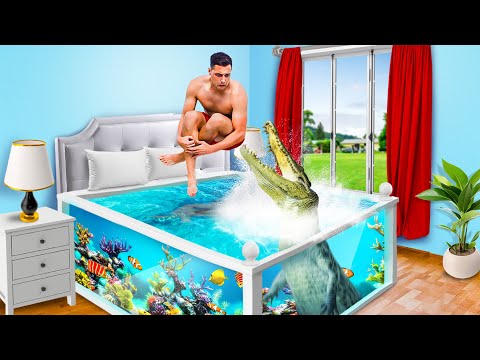 I Turned My Bed into A Fish Tank