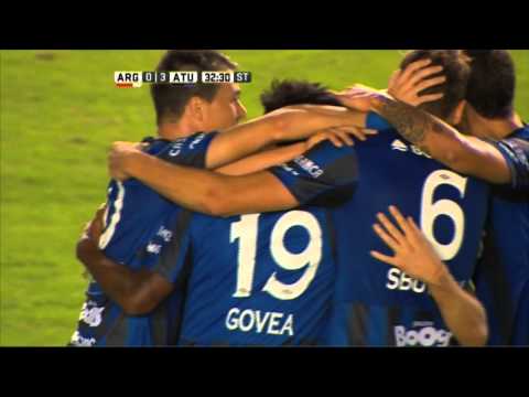 Gol de Menéndez. Argentinos 0 Atlético 3. Fecha 8. Primera División 2016
