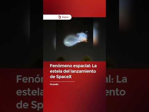 Impresionante estela luminosa deja un cohete de SpaceX en Florida. 🚀✨
