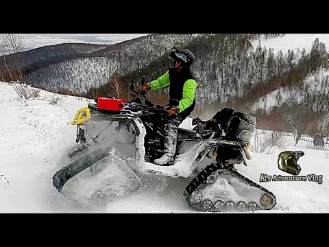 Track System Testing 🚀 Apache 360 LT ❄️Can-Am Outlander 1000 MAX XTP