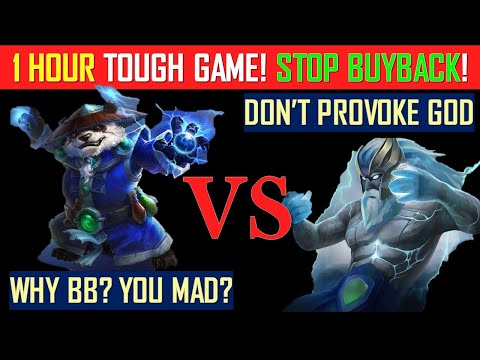 Storm Spirit vs Zeus - 1 Hour TOUGH GAME! Stop the BUYBACK!