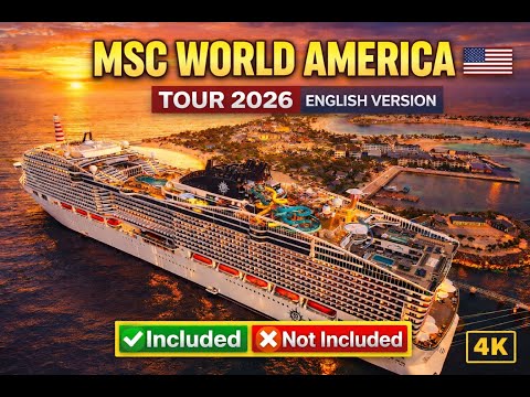 MSC World America 2026 🚢 FULL SHIP TOUR | What’s Included & Not Included (4K)