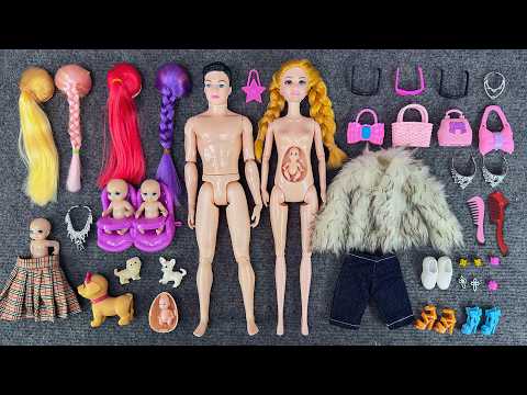 13 Minutes Satisfying with Unboxing Barbie Family Playset, Doll Dressup Set Toys ASMR | Review Toys