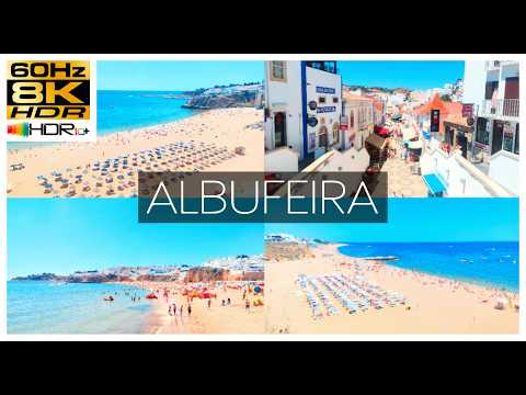 Amazing Albufeira 8K HDR 60 | Praia dos Pescadores, Praia do Túnel & City Walk