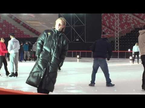 Plushenko practice - Kings on Ice Warsaw 27.02.16