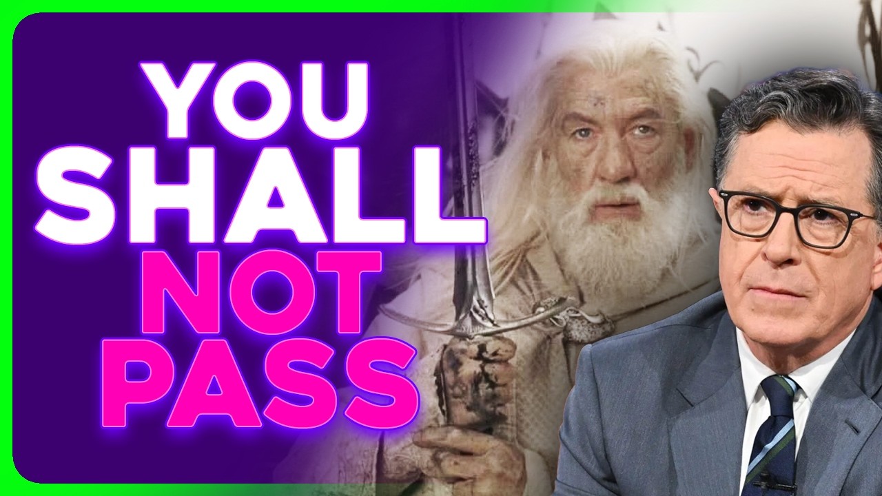 Cringe Stephen Colbert LORD OF THE RINGS Movie Allegedly AXED at Warner Bros