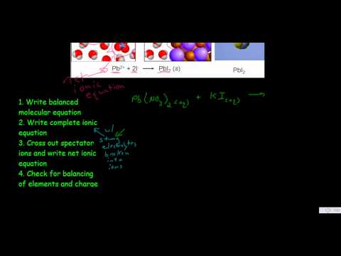 Precipitation Reactions and Net Ionic Equations