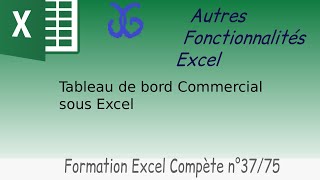 Tableau de bord commercial avec Excel