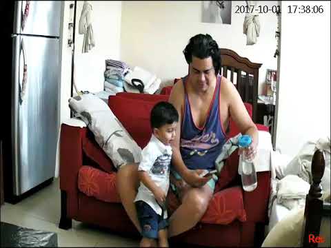 Dady n yug from cctv @home