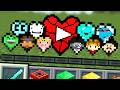 Minecraft But YouTubers Are Hearts