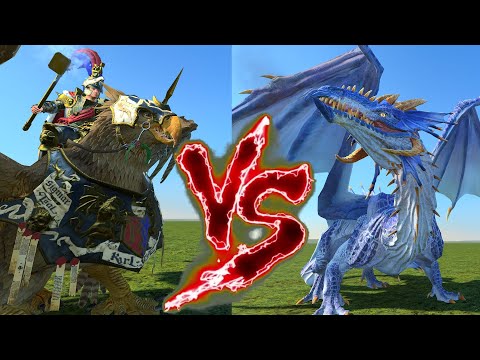 Karl Franz VS Star Dragon. Total War Warhammer 3