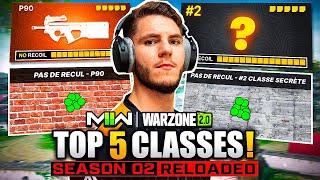 LE TOP 5 des MEILLEURES CLASSES MÉTA sur Warzone 2 ! 👀🔥 (Test et Ajust.)