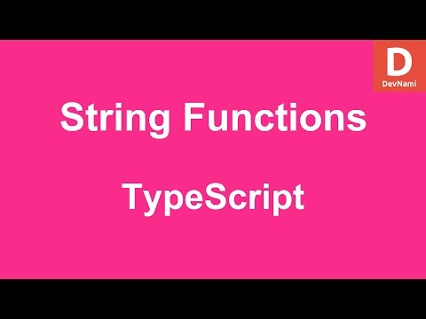 TypeScript String Manipulation Functions