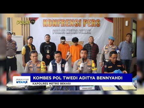 POLRES METRO BEKASI UNGKAP KASUS TAWURAN SEBABKAN MENINGGAL DUNIA