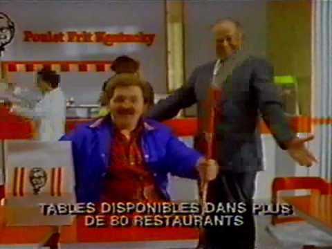 Poulet Frit Kentucky annonce Québec 1989