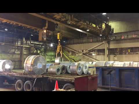 Arcelor mittal coil steel crane