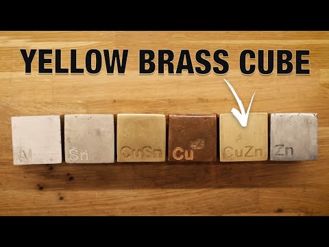 Casting a Yellow Brass Cube - Element Cube Collection