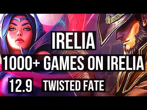 IRELIA vs TWISTED FATE (MID) (DEFEAT) | 2.5M mastery, 8 solo kills, 1000+ games | EUW Diamond | 12.9