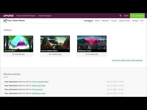 Getting Started with Amara Community Teams (Demo)