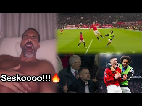 🔥Crazy reactions to SESKO goal vs Fulham as Manchester United steal it late 