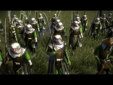 Shogun 2 - Naginata Warrior Monks vs. Katana Samurai