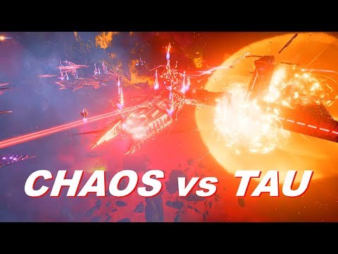 Chaos vs TAU! Tzeentch Fleet, Rank 148, Heroic Difficulty - Battlefleet Gothic Armada
