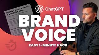 1-Minute ChatGPT Hack To Write In Your Brand Voice & Style