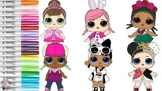 LOL Surprise Dolls Coloring Book Compilation Coconut QT Fancy Heartbreaker Hops