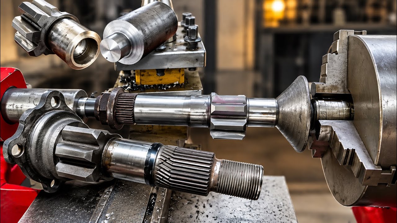 Destroyed Rocker Shaft Rebuilt Better Than New!