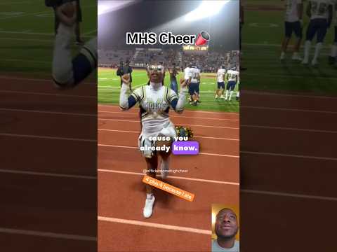 🤍💙💛📣 Senior Captain Solo Cheer #cheer #cheerleading #highschool