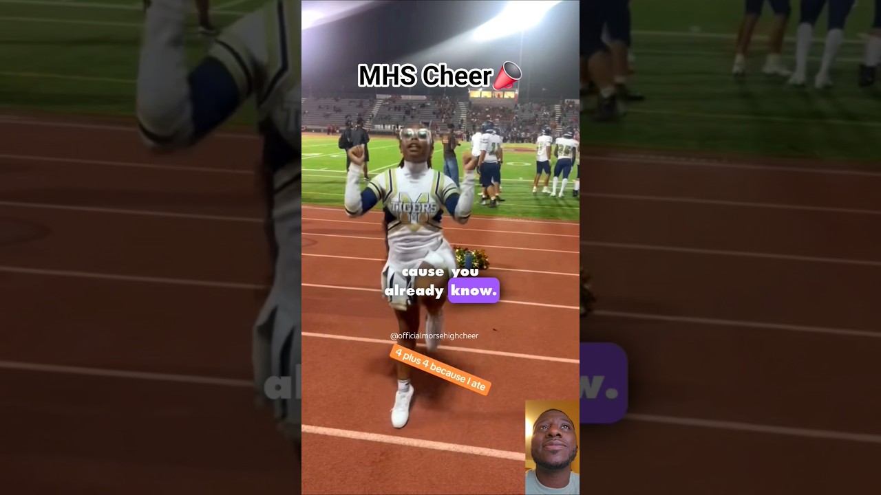 🤍💙💛📣 Senior Captain Solo Cheer #cheer #cheerleading #highschool