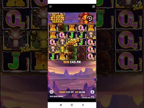 WILD BISON CHARGE BONUS PAYS GREAT WIN!!