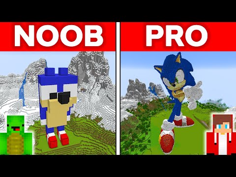Kittyyy - Minecraft NOOB vs PRO: SONIC THE HEDGEHOG HOUSE BUILD CHALLENGE - Mikey vs JJ (Maizen Parody)