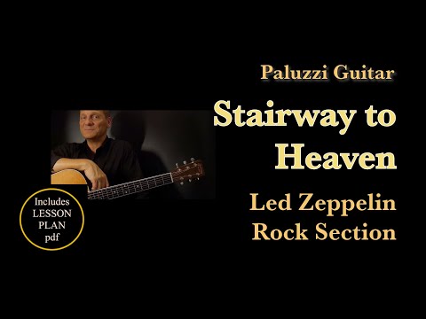 Led Zeppelin Stairway to Heaven Guitar Lesson [Part 3 - Rock Section]