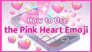 How To Use The Pink Heart Emoji🩷 #heart #heartemoji