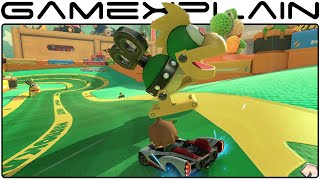 Mario Kart 8 200cc DLC: Ribbon Road GBA Gameplay (60fps - Full Race)
