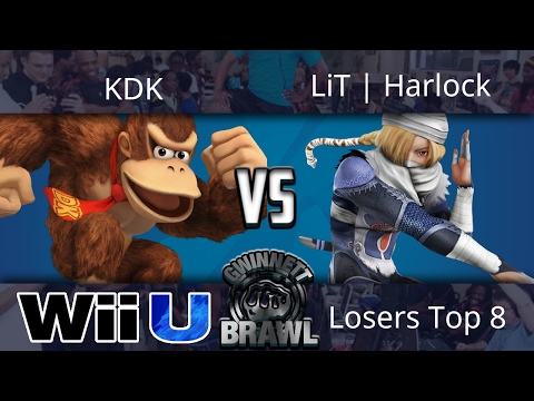 Gwinnett Brawl may 2017 - KDK (DK) vs LiT | Harlock (Sheik) - Smash 4 Losers Top 8