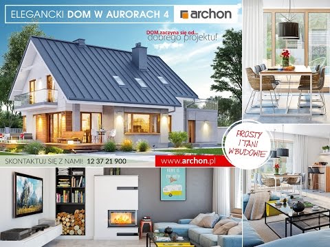 Prosty i tani w budowie Dom w aurorach 4 - projekt domu ARCHON+