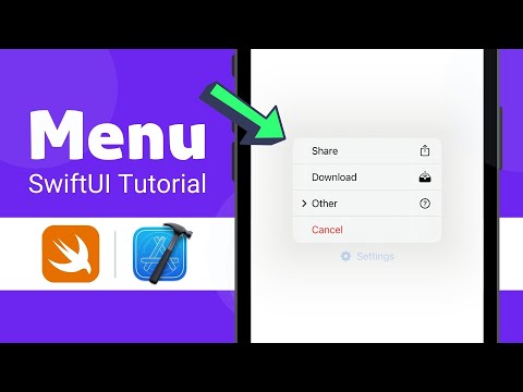 How to create a Pop Up Menu in Xcode (SwiftUI / iOS)
