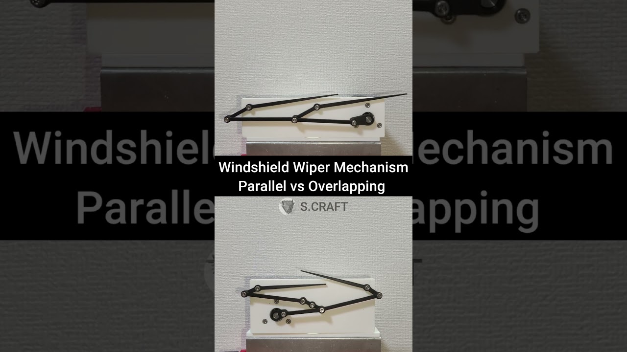 Windshield Wiper Mechanism #3dprinting #machine #design #engineering #mechanic #automobile