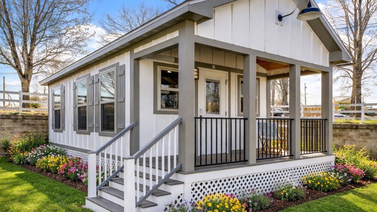 An AMAZING Cottage Style Tiny House! INCREDIBLE Farmhouse Tiny Home by Sweet-Haus Tiny Cabin Co.! 4K