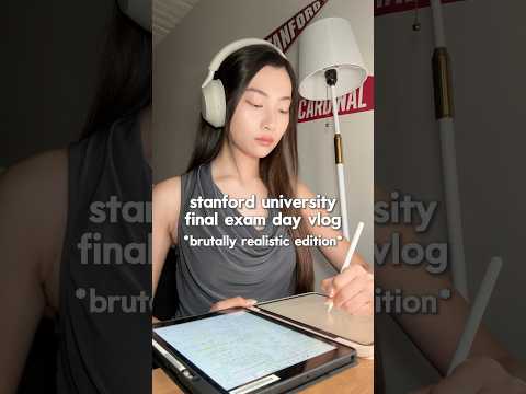 Stanford Final Exam Day Vlog *Brutally Realistic Edition* 🫣 #college #study #exam #studytips