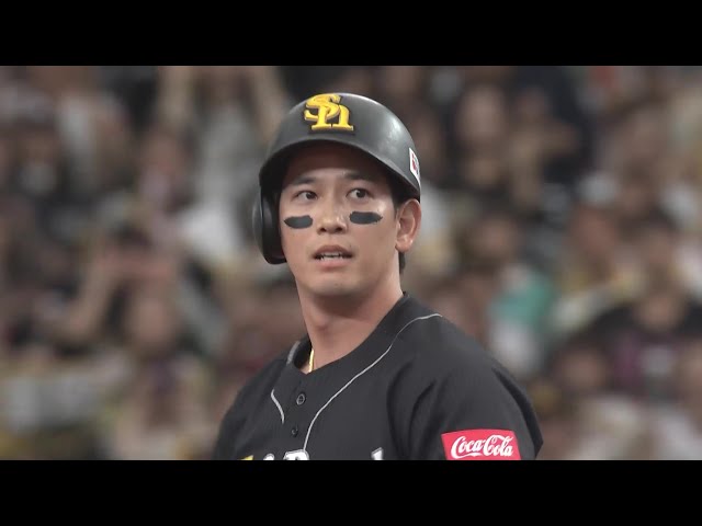 【3回表】チャンスで決めた!! ホークス・栗原陵矢 ライトへのタイムリーで勝ち越しに成功!! 2025年4月20日 埼玉西武ライオンズ 対 福岡ソフトバンクホークス