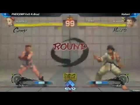 EVO 2013 day 1 Super Street Fighter 4 AE 2012  K-Brad ( Cammy ) vs Haitani ( Makoto )