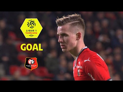 Goal Benjamin BOURIGEAUD (84' pen) / Stade Rennais FC - Angers SCO (1-0) / 2017-18