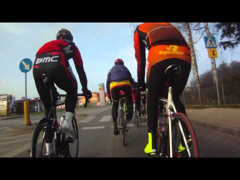 Bunch cycling from Osowa to Kamien 2014/11/23