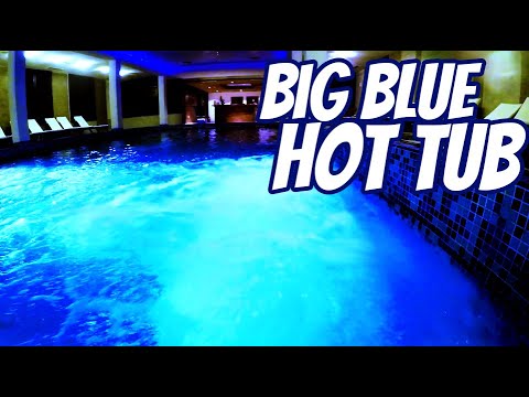 😌 Fall asleep to hot tub sounds, big blue hot tub noise